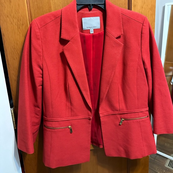 Nordstrom Classiques Entier Red Blazer - Picture 1 of 3